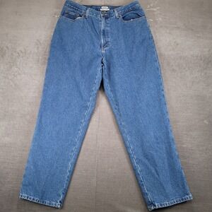 L.L.Bean Relaxed Fit Jeans Insulated Womens Original Fit Denim Blue Size 16‎